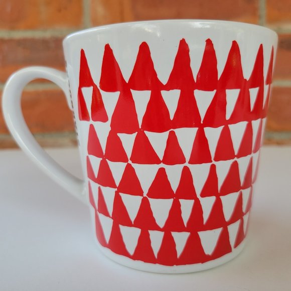 Starbucks Coffee Mug 2016 Christmas Holiday White with Red Christmas Trees - Picture 2 of 8